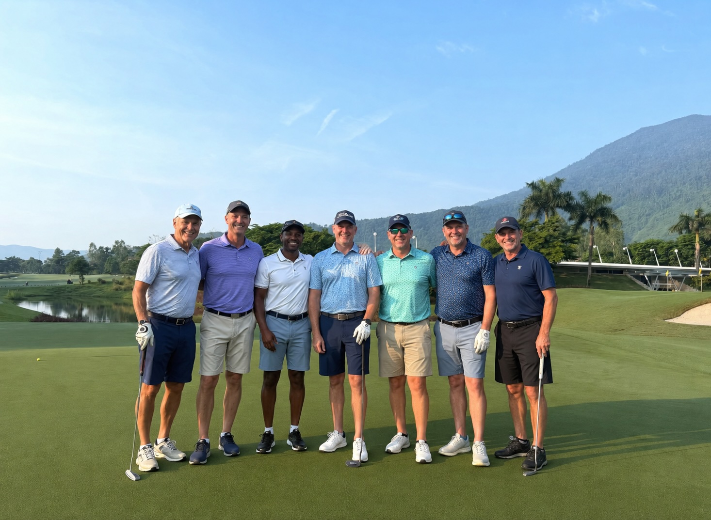 On the course at Hoiana Shores Vietnam