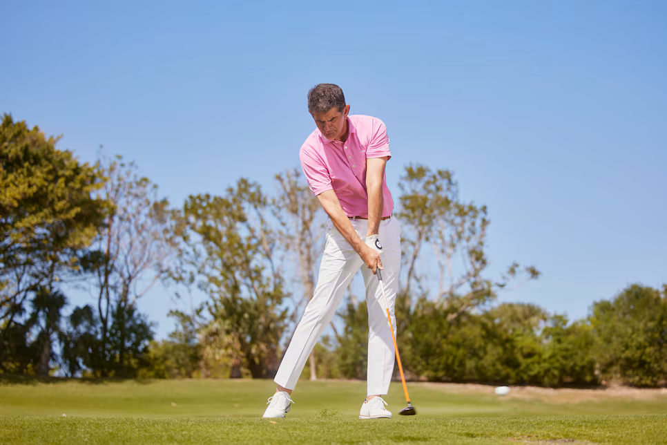 Golfer on course Phu Quoc